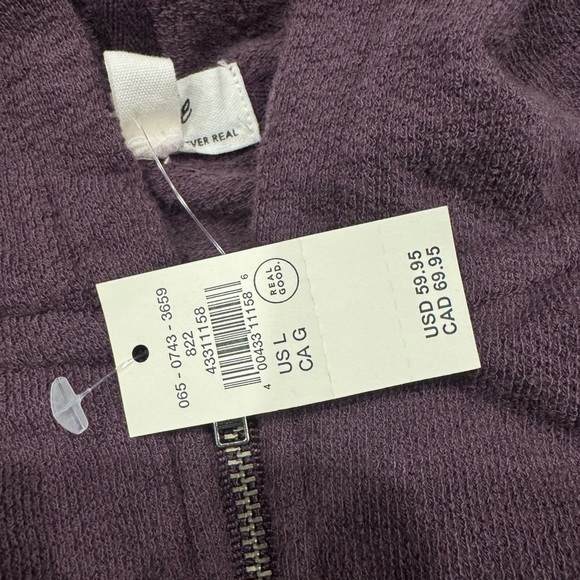 Aerie Purple Zip-Up Hoodie - Picture 3 of 5